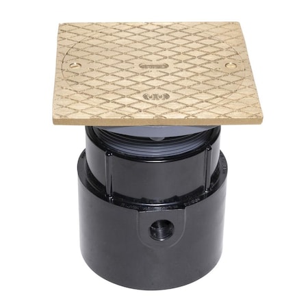 Oatey Barrel: PVC; Base: ABS, Strainer: Round with Square Ring, Cleanout 84148