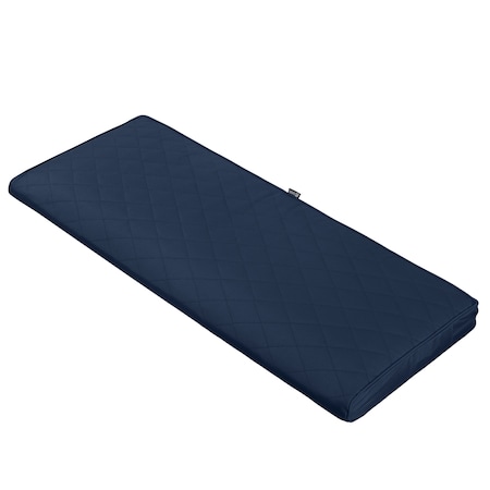 Classic Accessories Montlake Quilted Patio Cushion, Navy, 42"x18"x3" 62-014-NAVY-EC