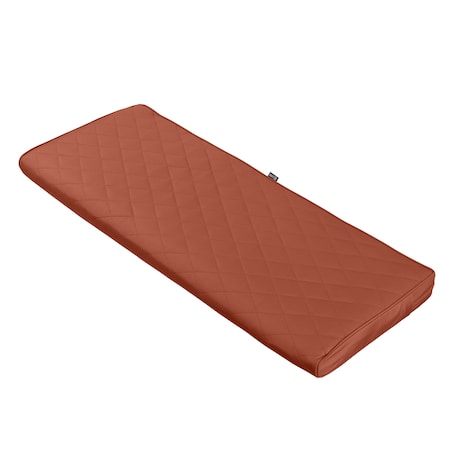 Classic Accessories Montlake Quilted Patio Cushion, Spice, 42"x18"x3" 62-014-QSPICE-EC