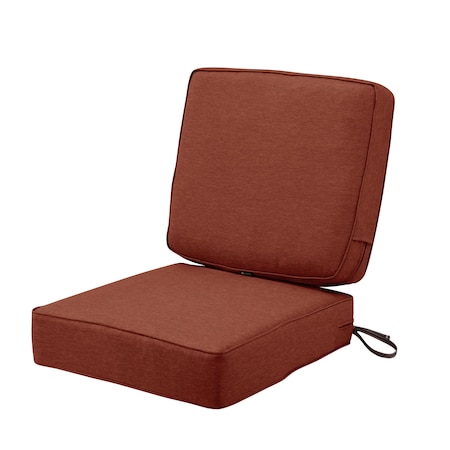 Classic Accessories Montlake Cushion Set, Heather Henna, 23"x23"x5" 62-019-HHENNA-SET