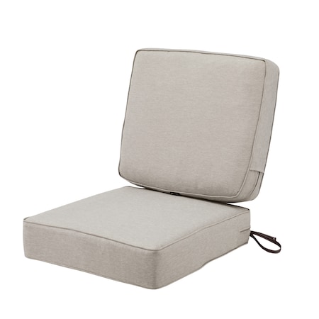 Classic Accessories Montlake Heather Grey Cushion Set, Heather Grey, 25"x25"x5" 62-020-HGREY-SET