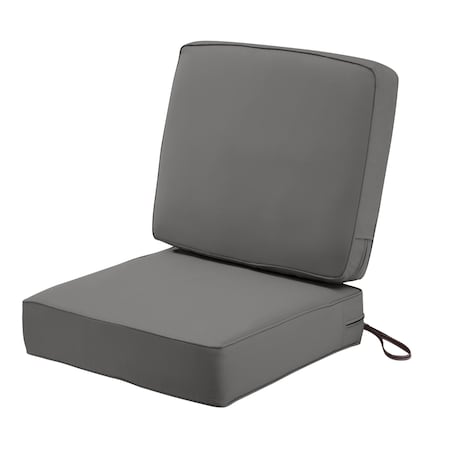 Classic Accessories Montlake Light Charcoal Cushion Set, 25"x25"x5" 62-020-LCHARC-SET