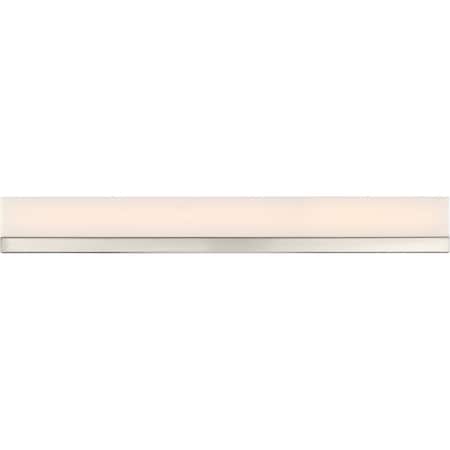 Nuvo Fixture, Vanity, 1L, 39W, LED Module, Direct Wired, 120V, Brushed Nickel, Color Temp.: 3000K 62/1329