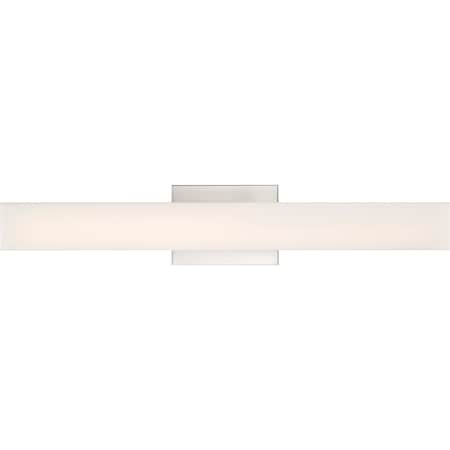 NUVO Jess - LED Medium Vanity - Brushed Nickel Finish with White Acrylic 62/1331