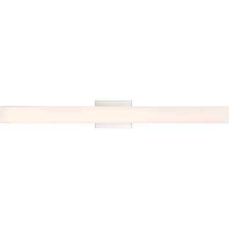 NUVO Jess - LED Large Vanity - Brushed Nickel Finish with White Acrylic 62/1332