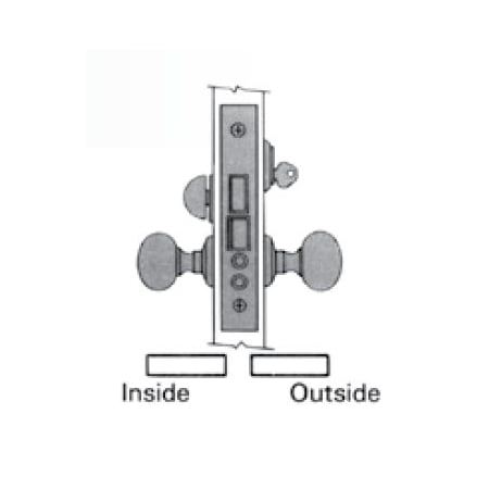 Baldwin Entry Handlesets Antique Brass 6301.050.R