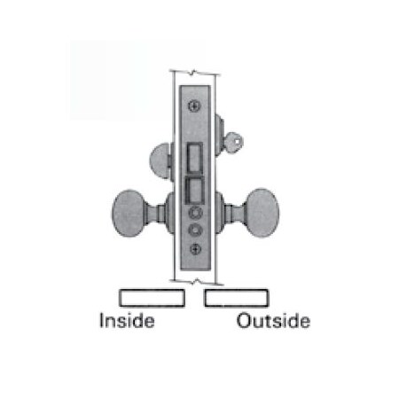 Baldwin Entry Handlesets Lifetime Bright Nickel 6301.055.RLS