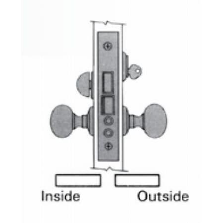 Baldwin Entry Handlesets Lifetime Bright Nickel 6301.055.RRLS