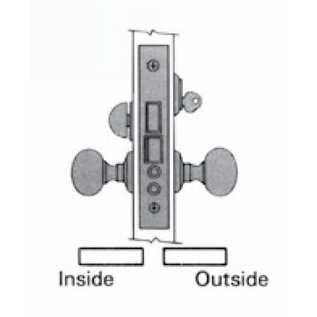 Baldwin Entry Handlesets Satin Brass with Brown 6301.060.LR
