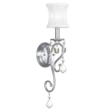 Livex Lighting Newcastle 1 Light Brushed Nickel Wall Sconce 6301-91