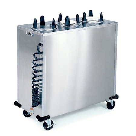 Lakeside Regular Heated 3 Stack Plate Dispenser Cabinet; 5-1/8" to 5-3/4" 6305