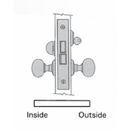 Baldwin Entry Storeroom Handlesets Antique Brass 6310.050.LLS