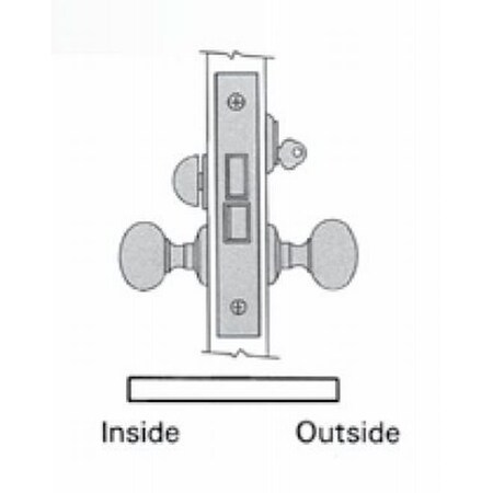 Baldwin Entry Storeroom Handlesets Lifetime Bright Nickel 6310.055.LLS