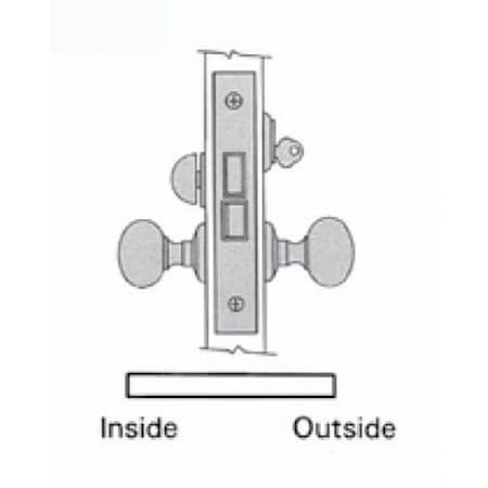 Baldwin Entry Storeroom Handlesets Oil Rubbed Bronze 6310.102.RLS