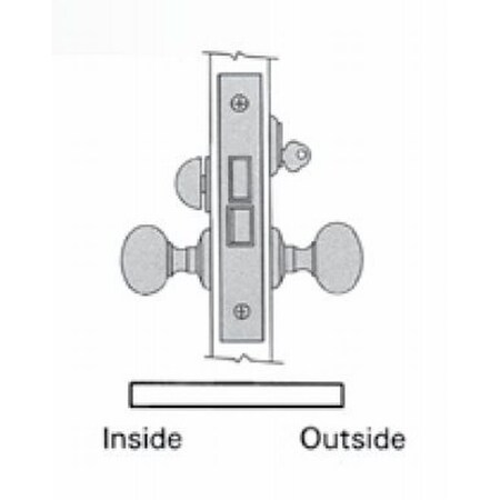 Baldwin Entry Storeroom Handlesets Venetian Bronze 6310.112.RR