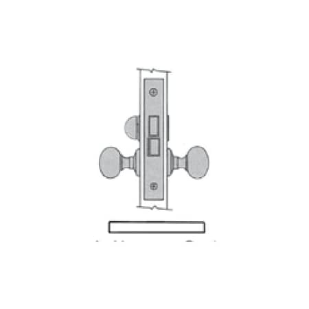 Baldwin Privacy Handlesets Unlacquered Brass 6315.031.RLS