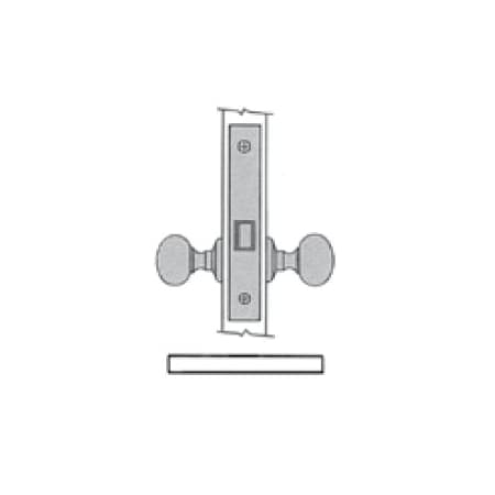 Baldwin Passage Handlesets Oil Rubbed Bronze 6318.102.L1