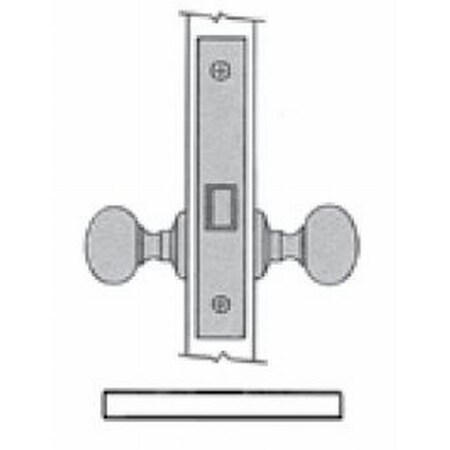 Baldwin Passage Handlesets Satin Chrome 6318.264.L