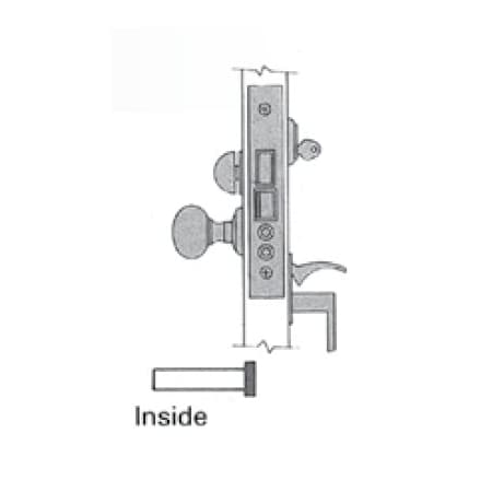 Baldwin Entry Handlesets Unlacquered Brass 6320.031.R1