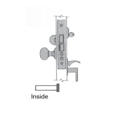 Baldwin Entry Handlesets Satin Brass with Brown 6320.060.RRLS