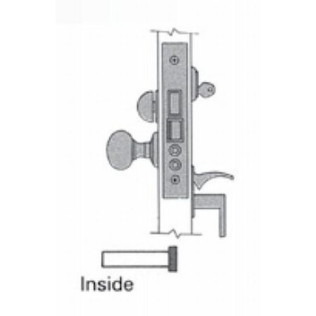 Baldwin Entry Handlesets Antique Brass 6321.050.R