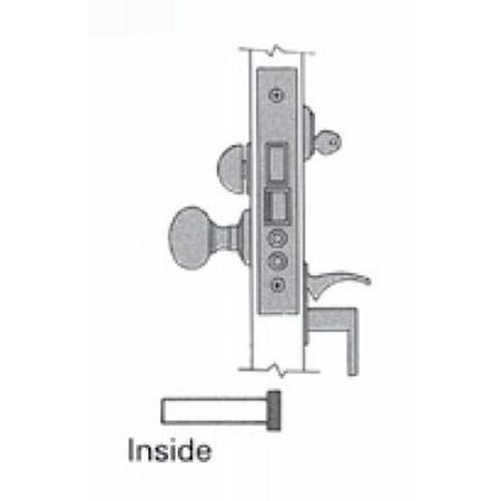 Baldwin Entry Handlesets Bright Chrome 6321.260.LRLS