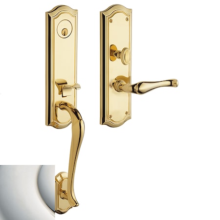 Baldwin Entry Handlesets Lifetime Bright Nickel M522.055.LENT