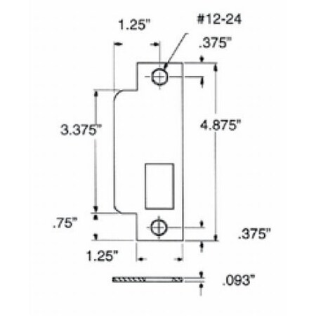 Baldwin Lifetime Brass Strikes Lifetime Brass 6341.003.L