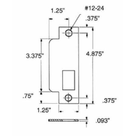 Baldwin Satin Brass with Brown Strikes Satin Brass with Brown 6341.060.R