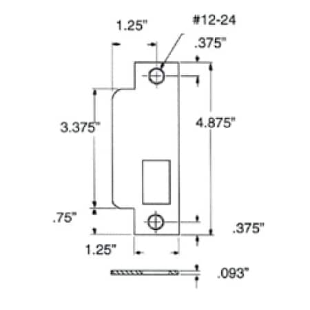Baldwin Oil Rubbed Bronze Strikes Oil Rubbed Bro 6341.102.L