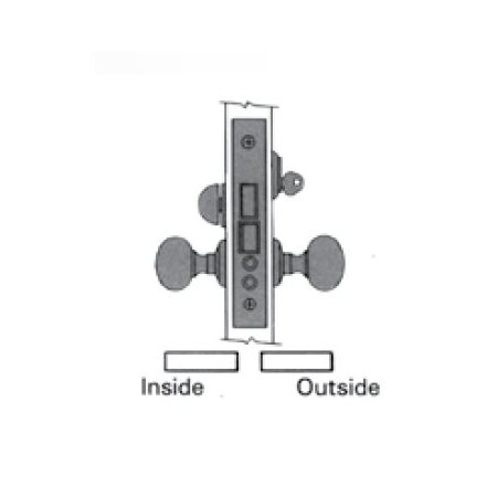 Baldwin Entry Handlesets Satin Brass with Brown 6375.060.L1
