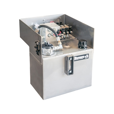 Buyers Products 15 Gallon Central Hydraulic System - 6 Function, Electric On/Off, Standard Reservoir, with GPS 6381561