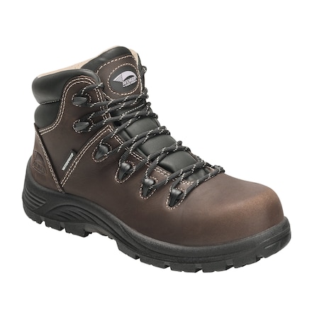 Avenger Safety Footwear Women's Composite Toe Work Boot, Brown, 8, Wide, A7126 A7126-8W