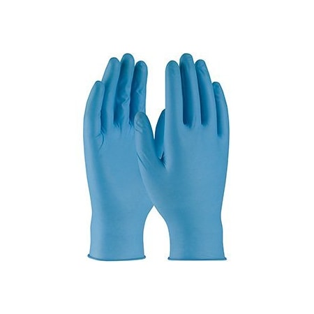 Pip Disposable Gloves, 0.2mm Palm, Nitrile, Powdered, L, 50 PK, Blue 63-338/L