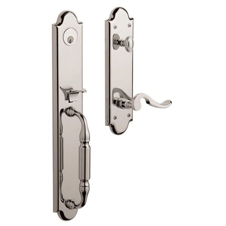 Baldwin Entry Handlesets Lifetime Bright Nickel 6401.055.RENT