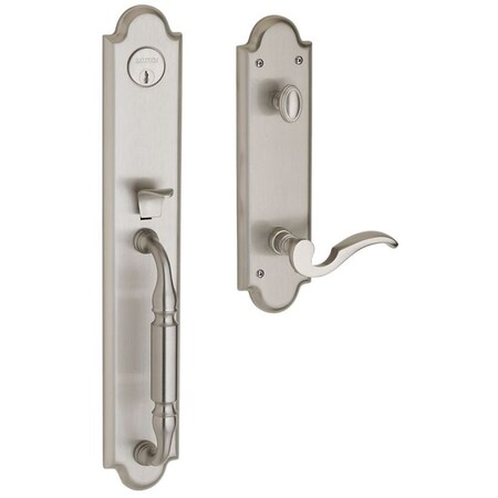 Baldwin Full Dummy Handlesets Lifetime Satin Nickel 6401.056.LFD