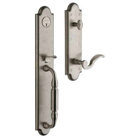 Baldwin Full Dummy Handlesets Distressed Antique Nickel 6401.452.RFD