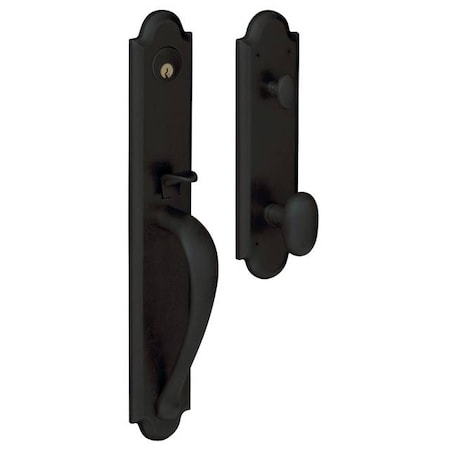Baldwin Full Dummy Handlesets Satin Black 6402.190.FD