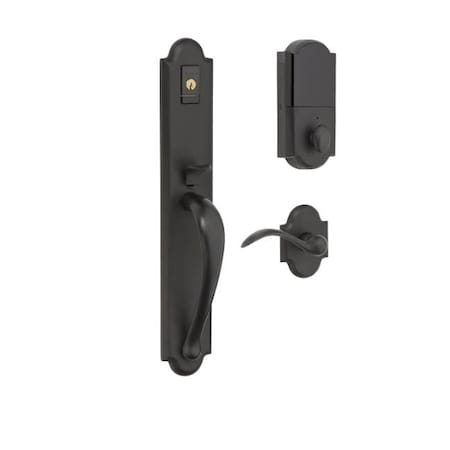 Baldwin Evolved Distressed Oil Rubbed Bronze Electronic Locksets 6402.402.BRENT