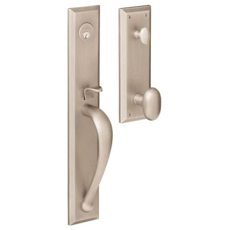 Baldwin Entry Handlesets Lifetime Satin Nickel 6403.056.ENTR