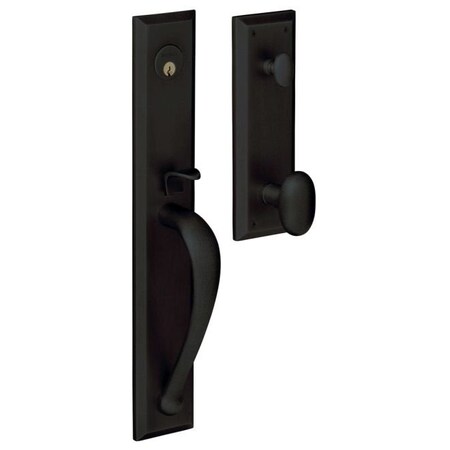 Baldwin Entry Handlesets Satin Black 6403.190.ENTR