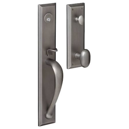 Baldwin Full Dummy Handlesets Distressed Antique Nickel 6403.452.FD
