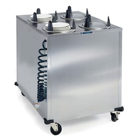 Lakeside Regular Heated 4 Stack Plate Dispenser Cabinet; 6-5/8" to 7-1/4" 6407