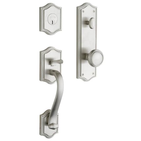 Baldwin Entry Handlesets Lifetime Satin Nickel 6420.056.ENTR