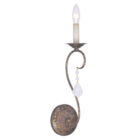 Livex Lighting Pennington 1 Light Hand Applied Venetian Golden Bronze Wall Sconce 6421-71