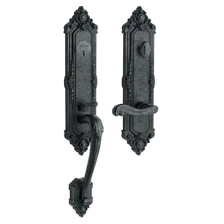 Baldwin Entry Handlesets Distressed Antique Nickel 6426.452.RENT