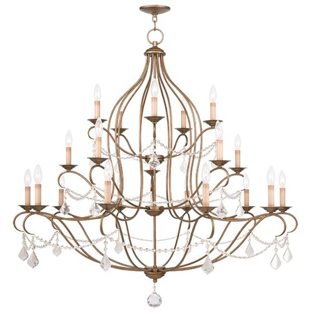 Livex Lighting Chesterfield 12 Light Antique Gold Leaf 6439-48