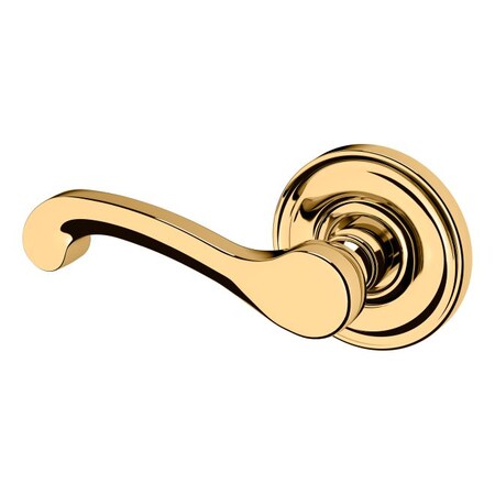 Baldwin Classic Lever Unlacquered Brass Door Levers Unlacquered Brass 5445V.031.LDM