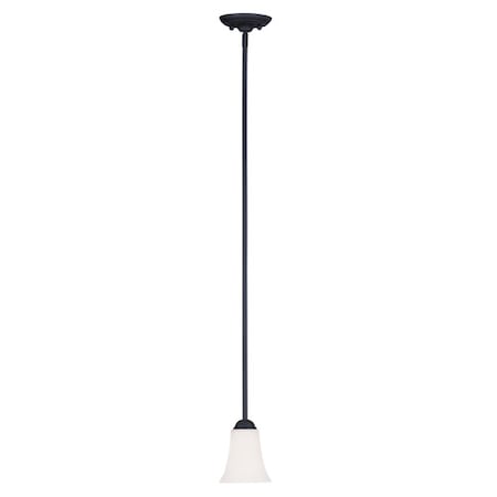 Livex Lighting Ridgedale 1 Light Black Mini Pendant 6460-04