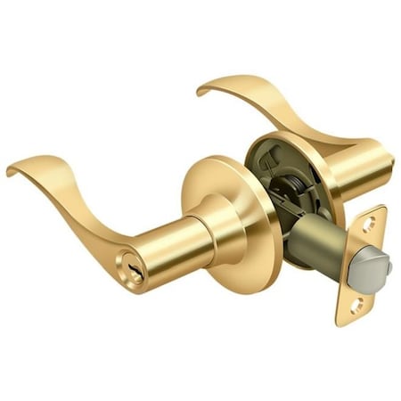 Deltana Savanna Lever Entry Left Hand Lifetime Brass 6461L-003